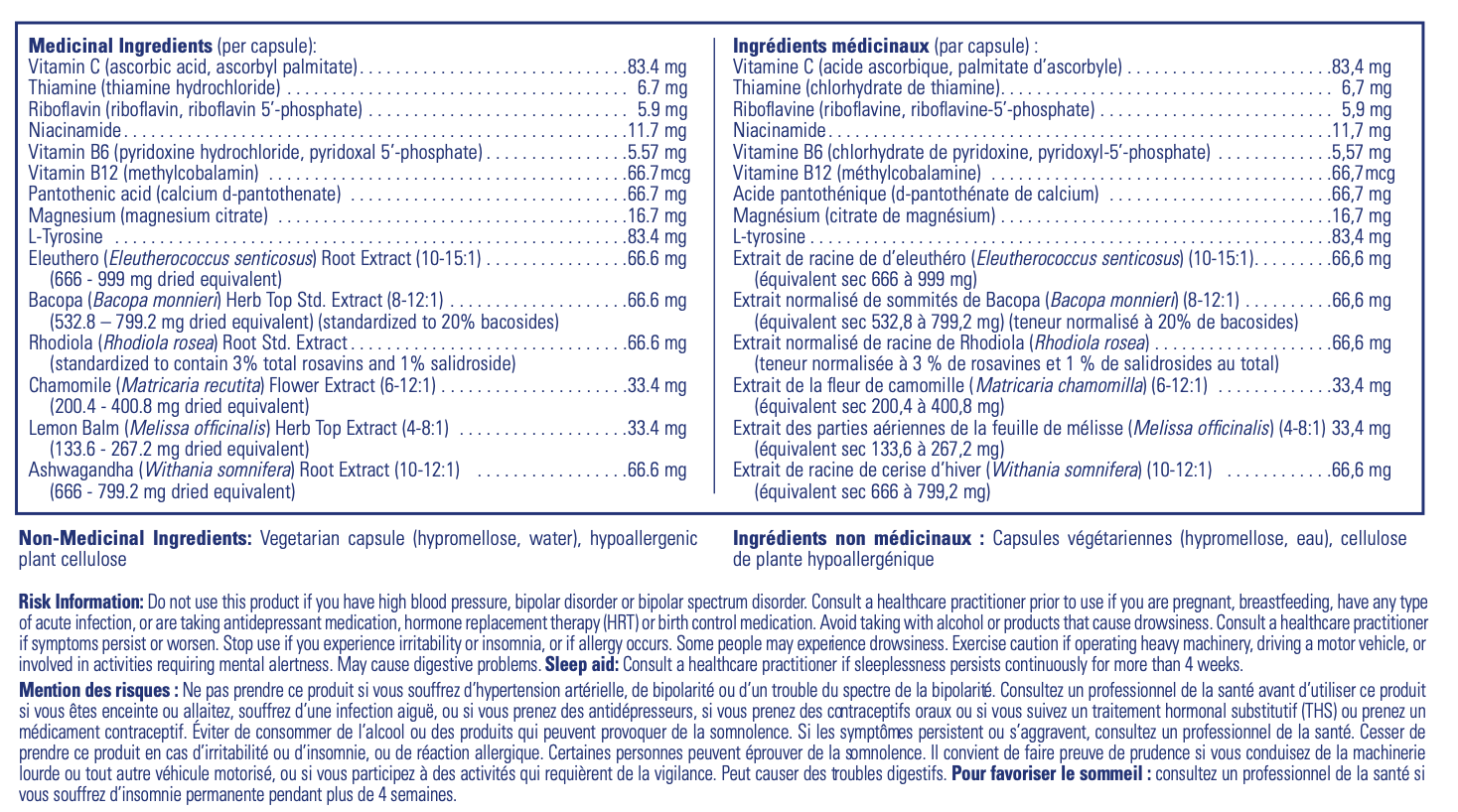 Daily Stress Formula - Pure encapsulations
