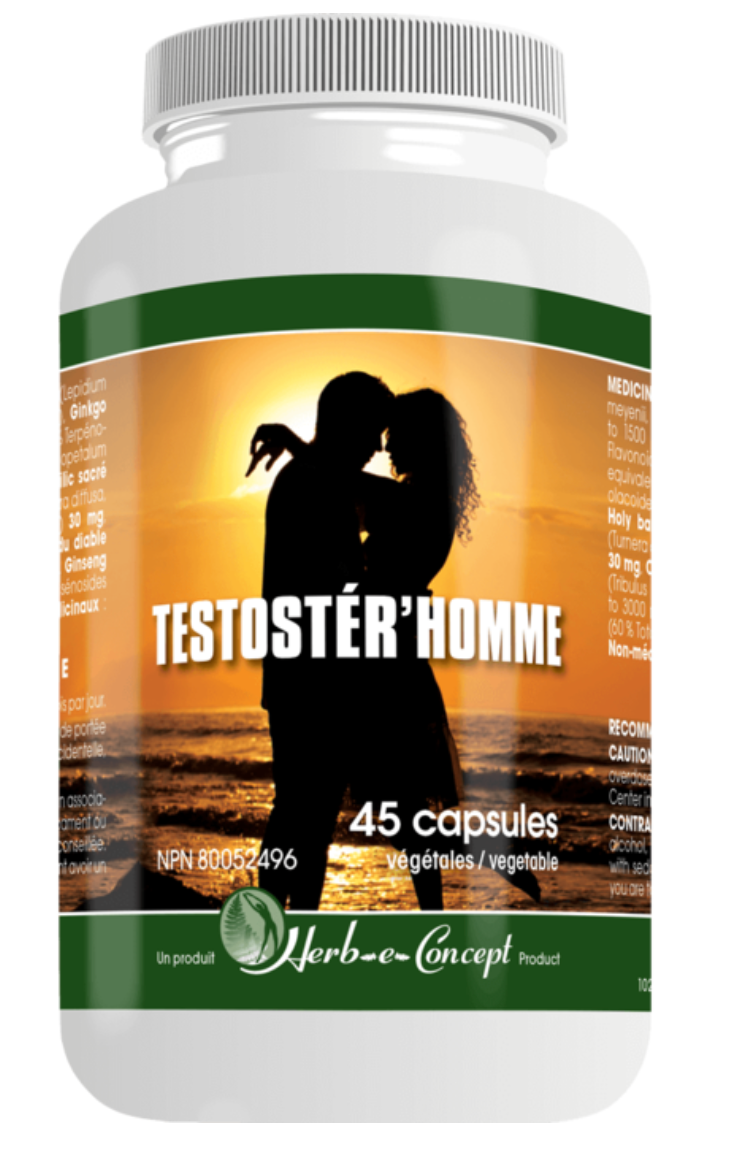 Testostér'homme, maca, ginkgo, tribulus
